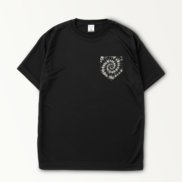 タイダイ柄プリントシルキードライTシャツ
