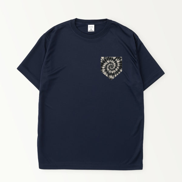 タイダイ柄プリントシルキードライTシャツ