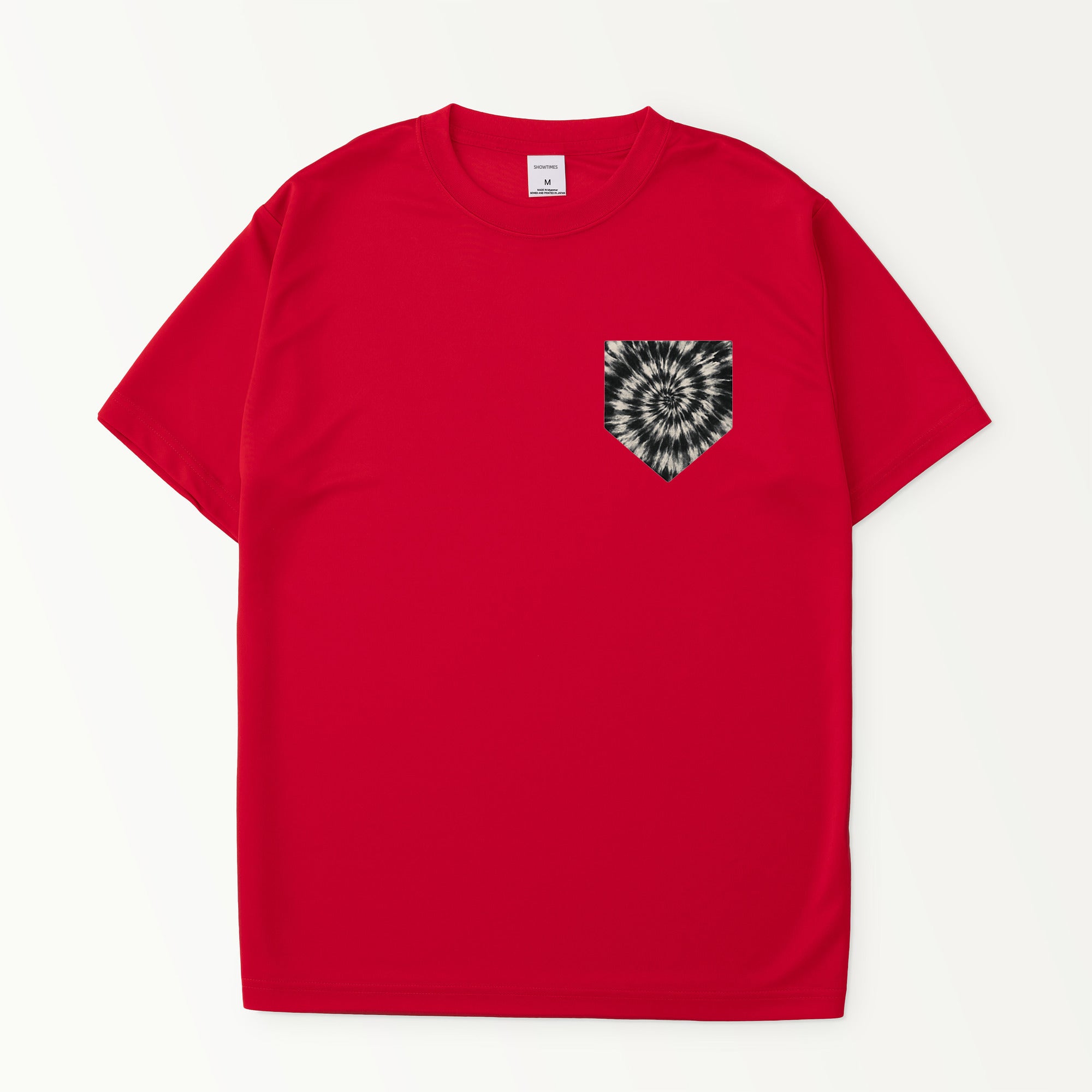 タイダイ柄プリントシルキードライTシャツ