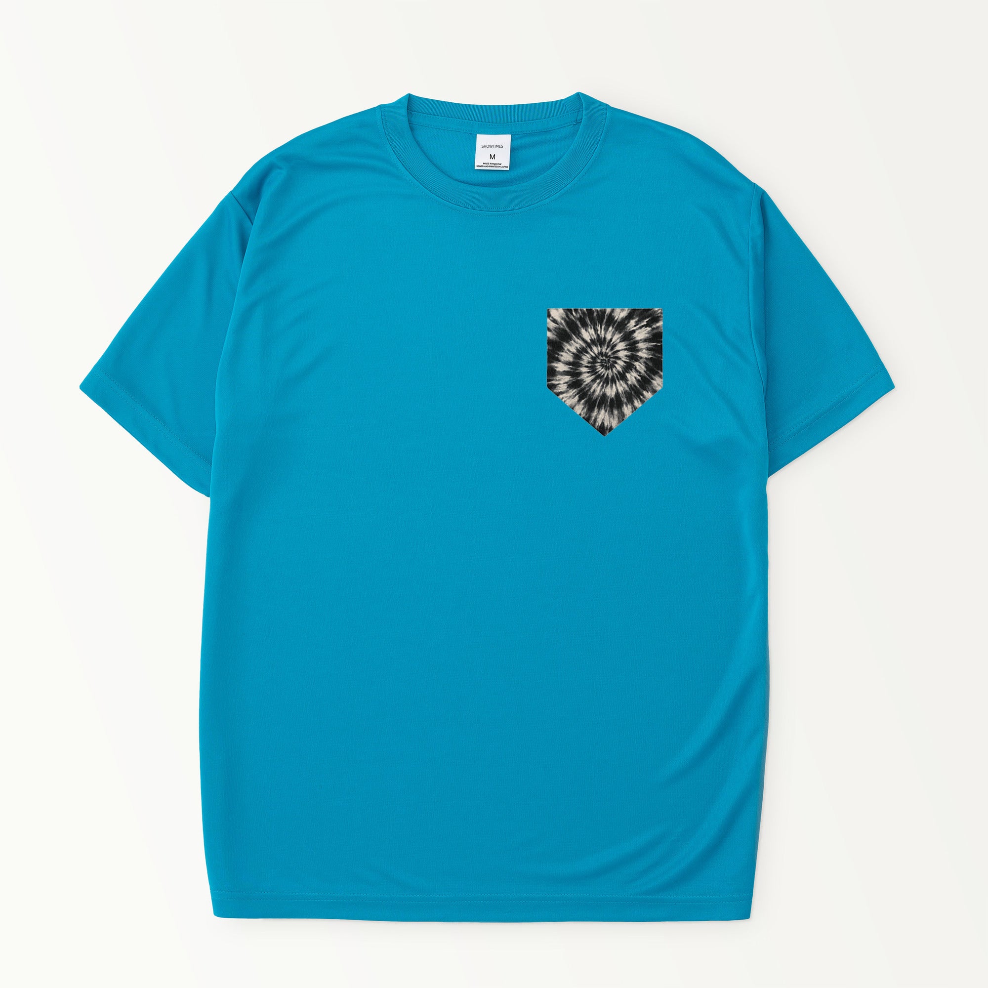 タイダイ柄プリントシルキードライTシャツ