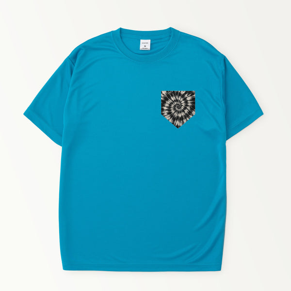 タイダイ柄プリントシルキードライTシャツ