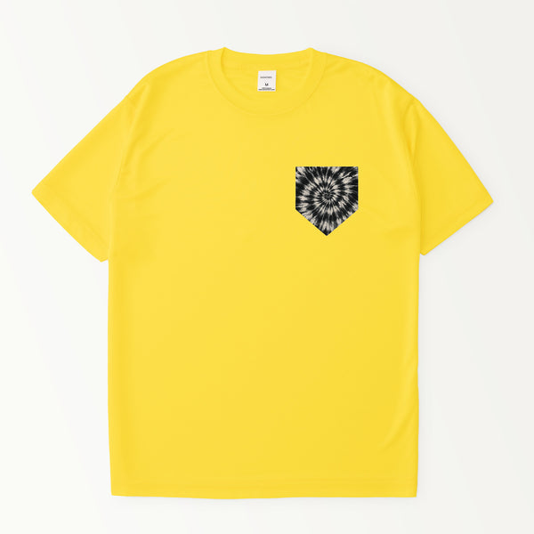 タイダイ柄プリントシルキードライTシャツ