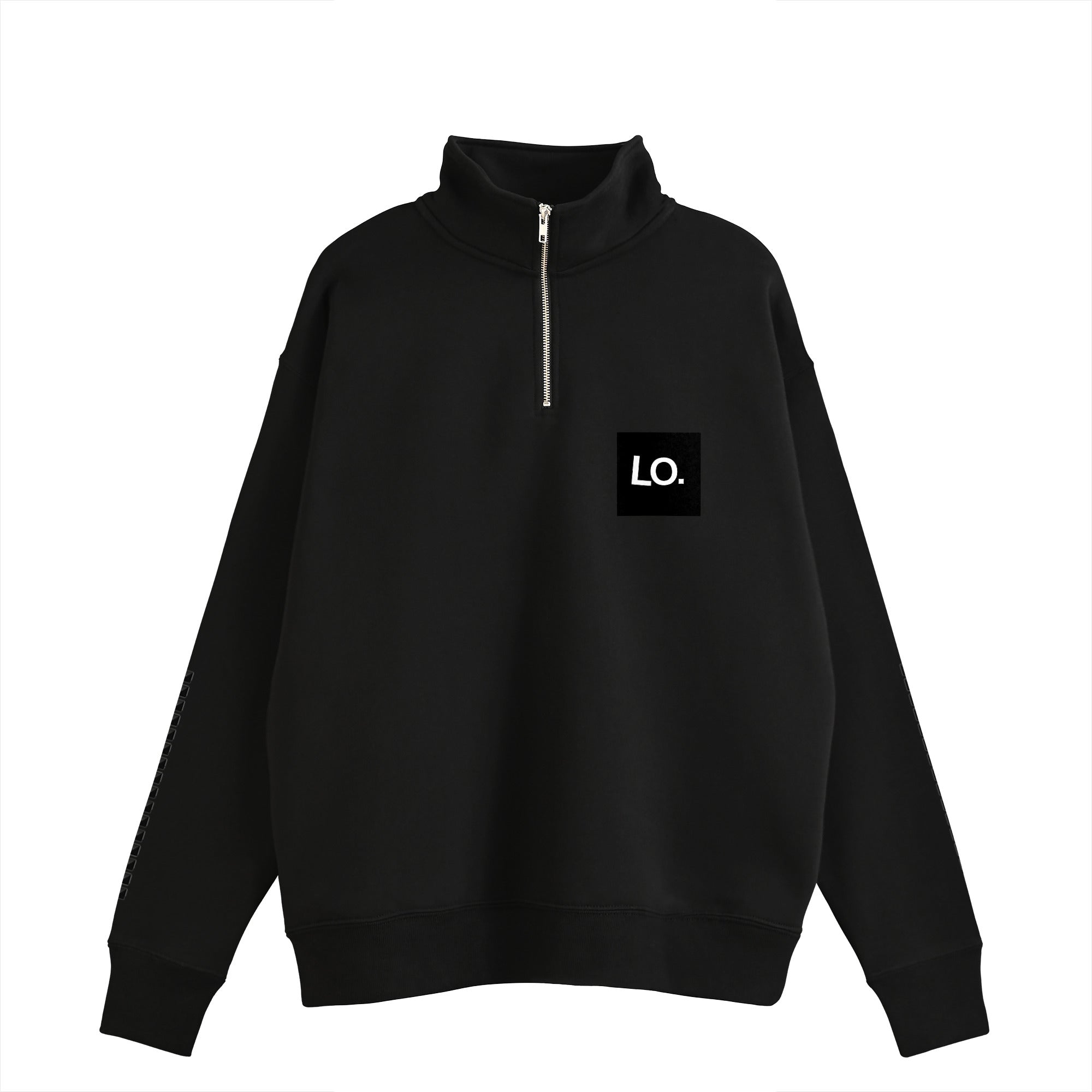WARM FLEECE HALF ZIP black image