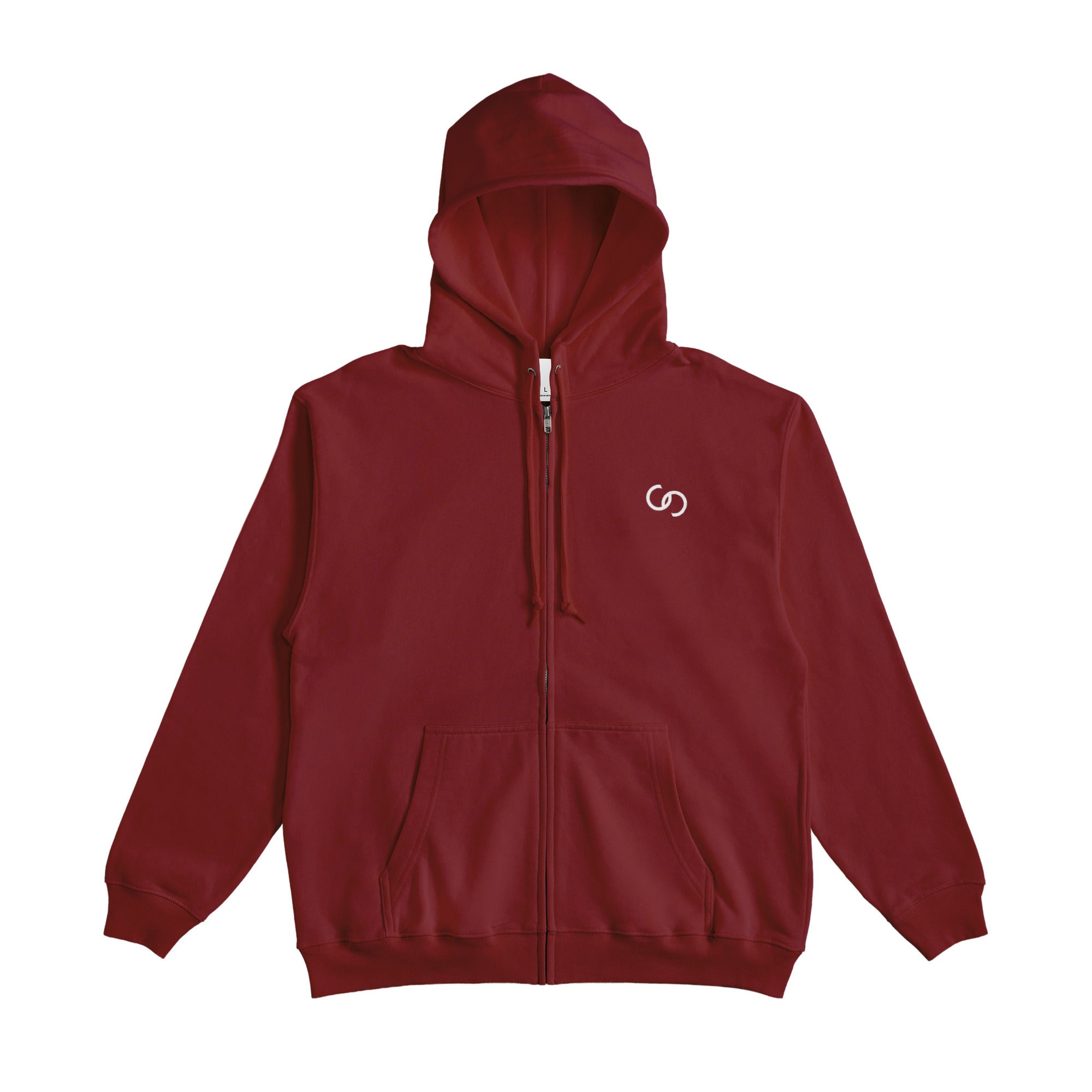 ZIP HOODIE burgundy image