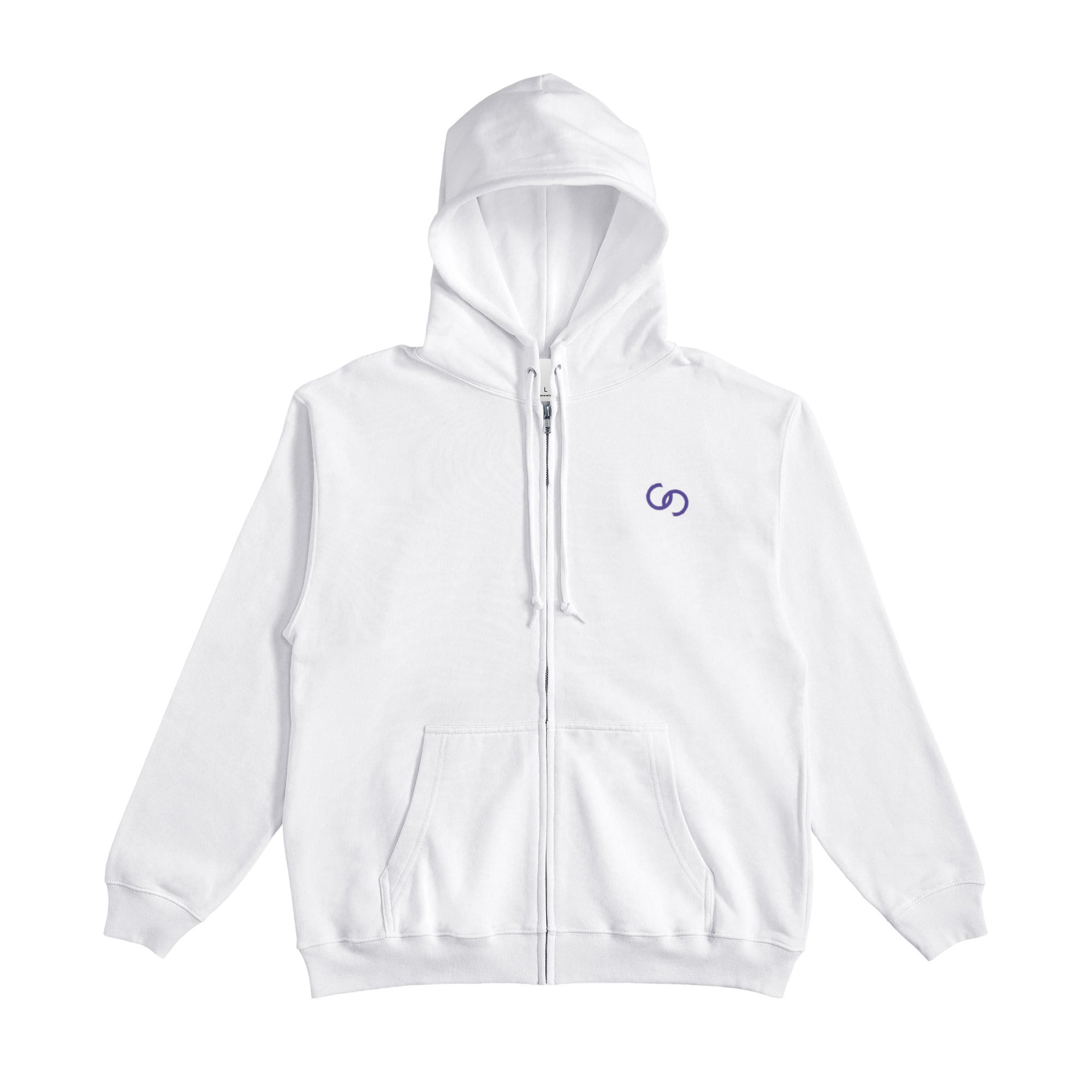 ZIP HOODIE white image