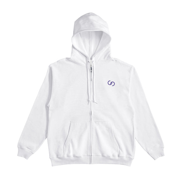 ZIP HOODIE white image