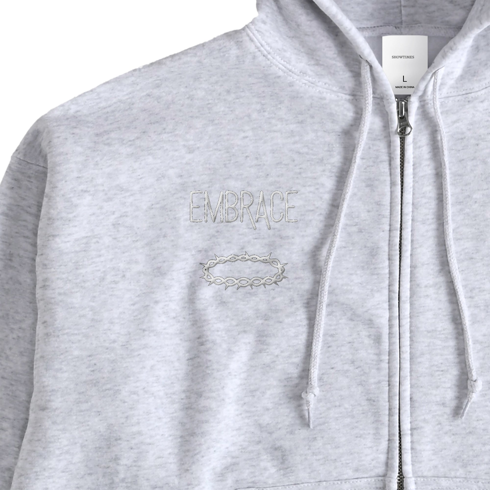 FLEECE LINED HOODIE ash image