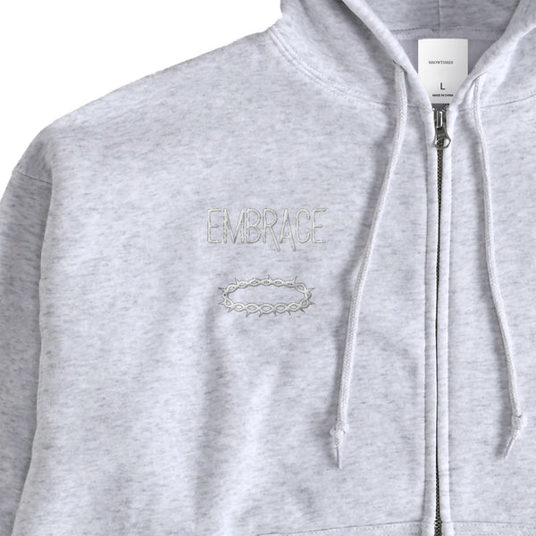 FLEECE LINED HOODIE ash image