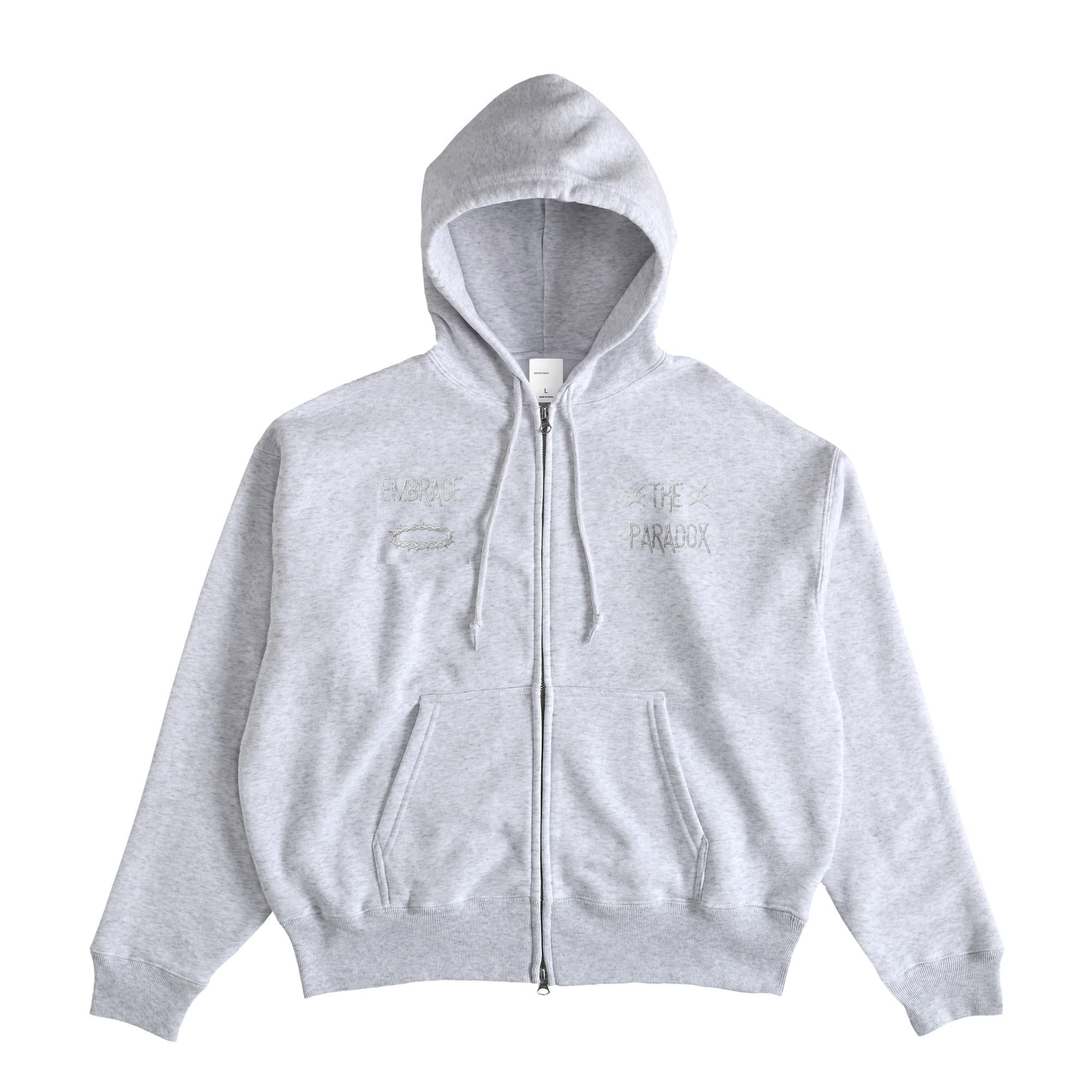 FLEECE LINED HOODIE ash image