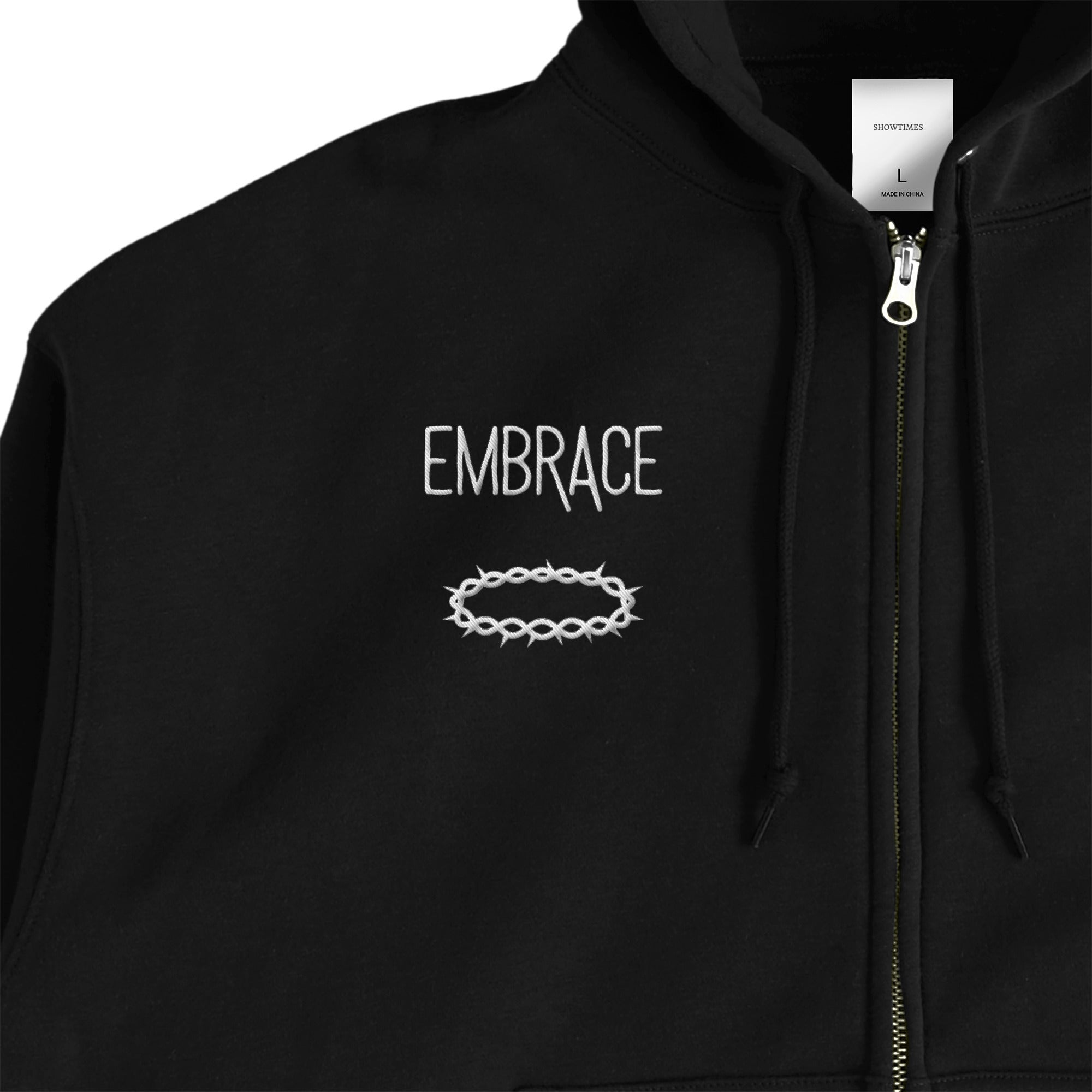 FLEECE LINED HOODIE black image