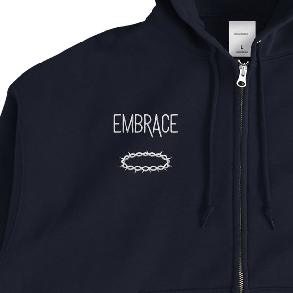 FLEECE LINED HOODIE navy image