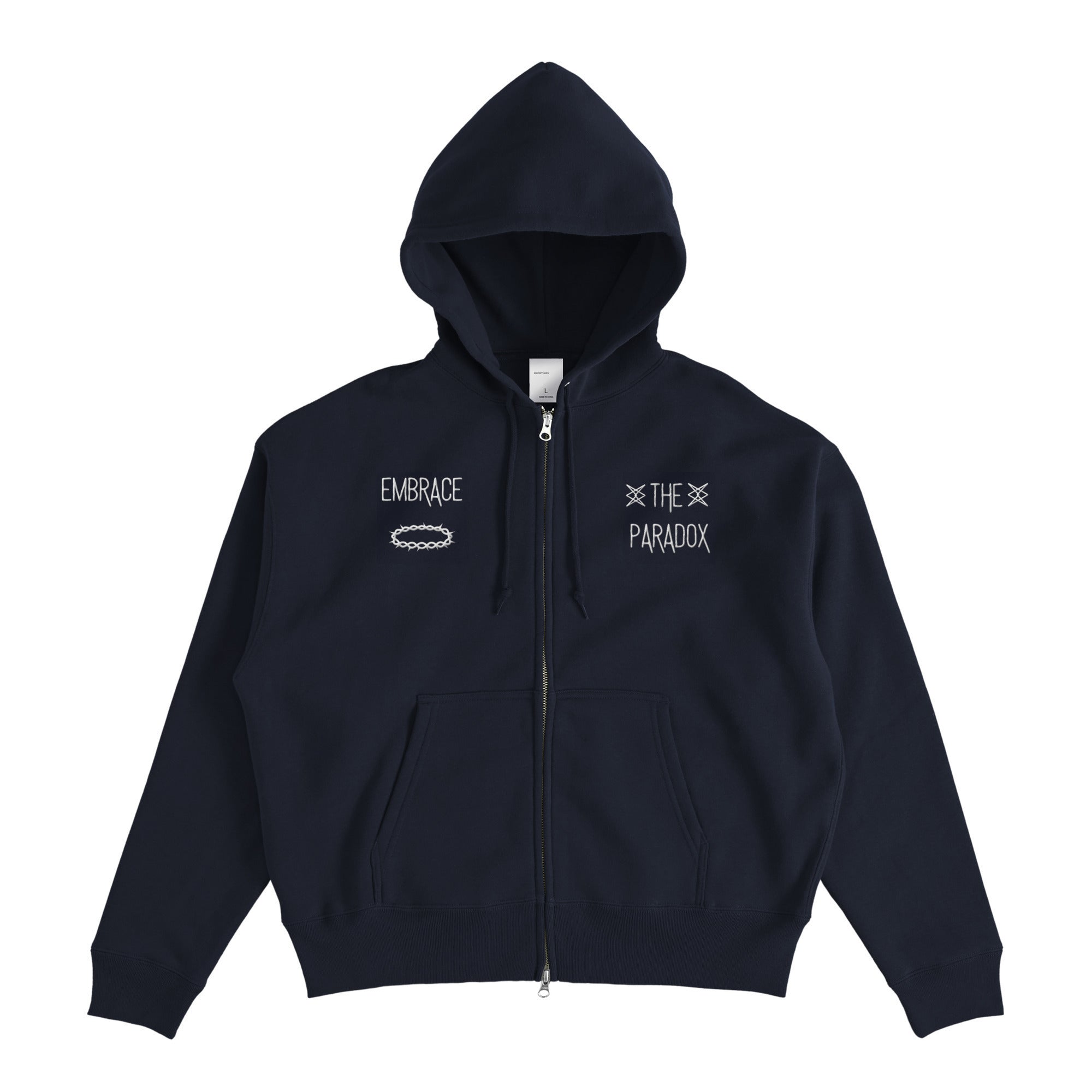 FLEECE LINED HOODIE navy image