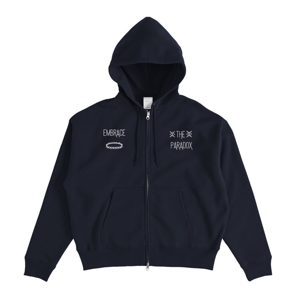 FLEECE LINED HOODIE navy image