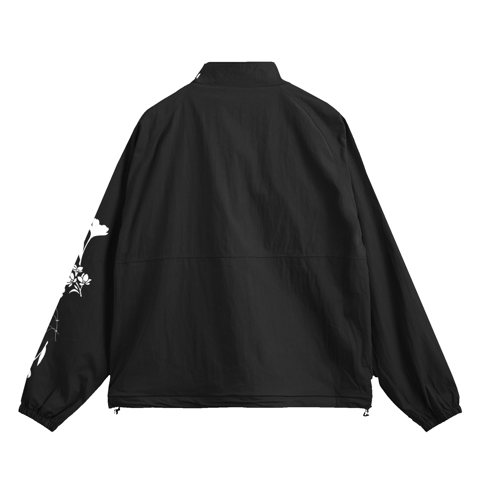 ホワイトプリントトラックジャケット black image