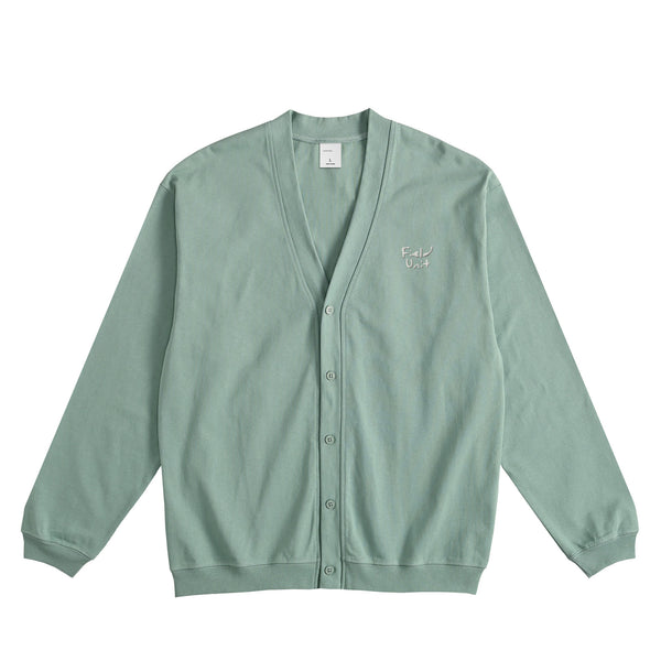 天竺カーディガン smoky-green image