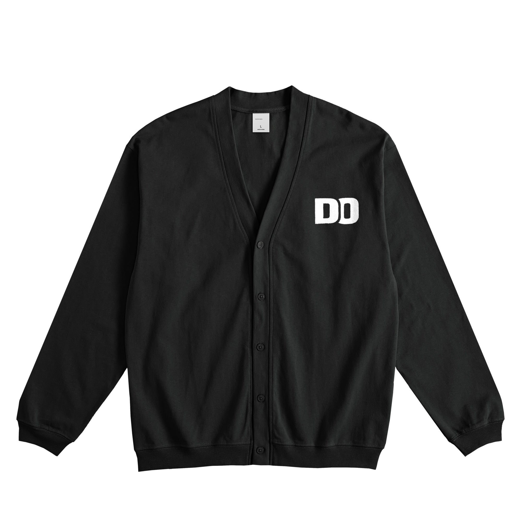 ルーズ天竺カーディガン black image