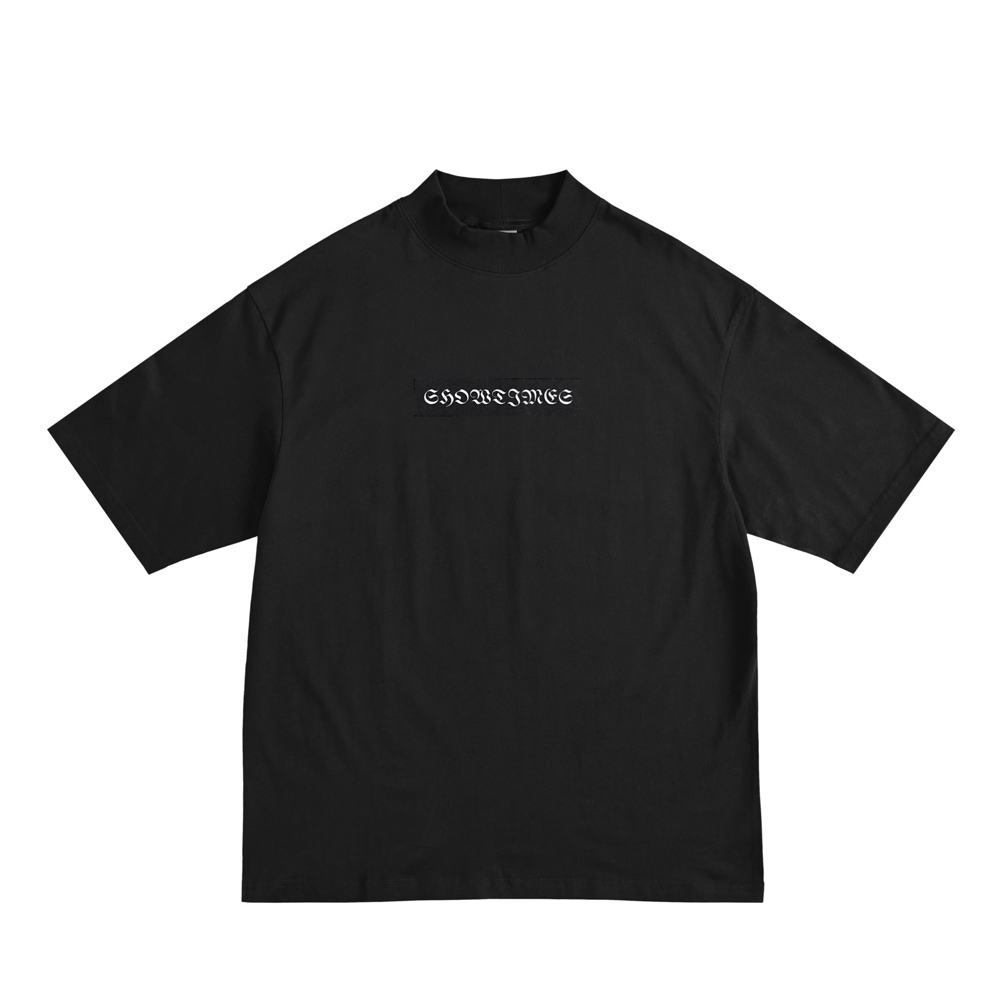 モックネックビッグシルエットTシャツ black image