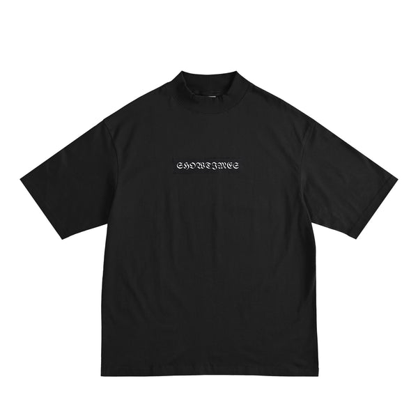 モックネックビッグシルエットTシャツ black image