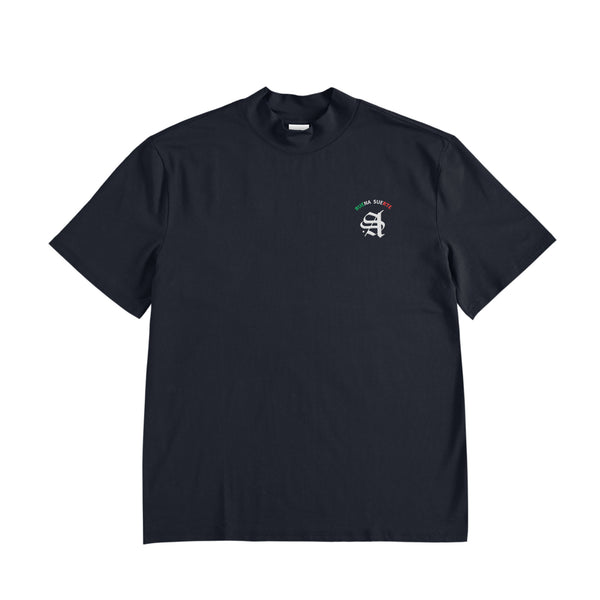 Mock Neck 刺繍 navy image
