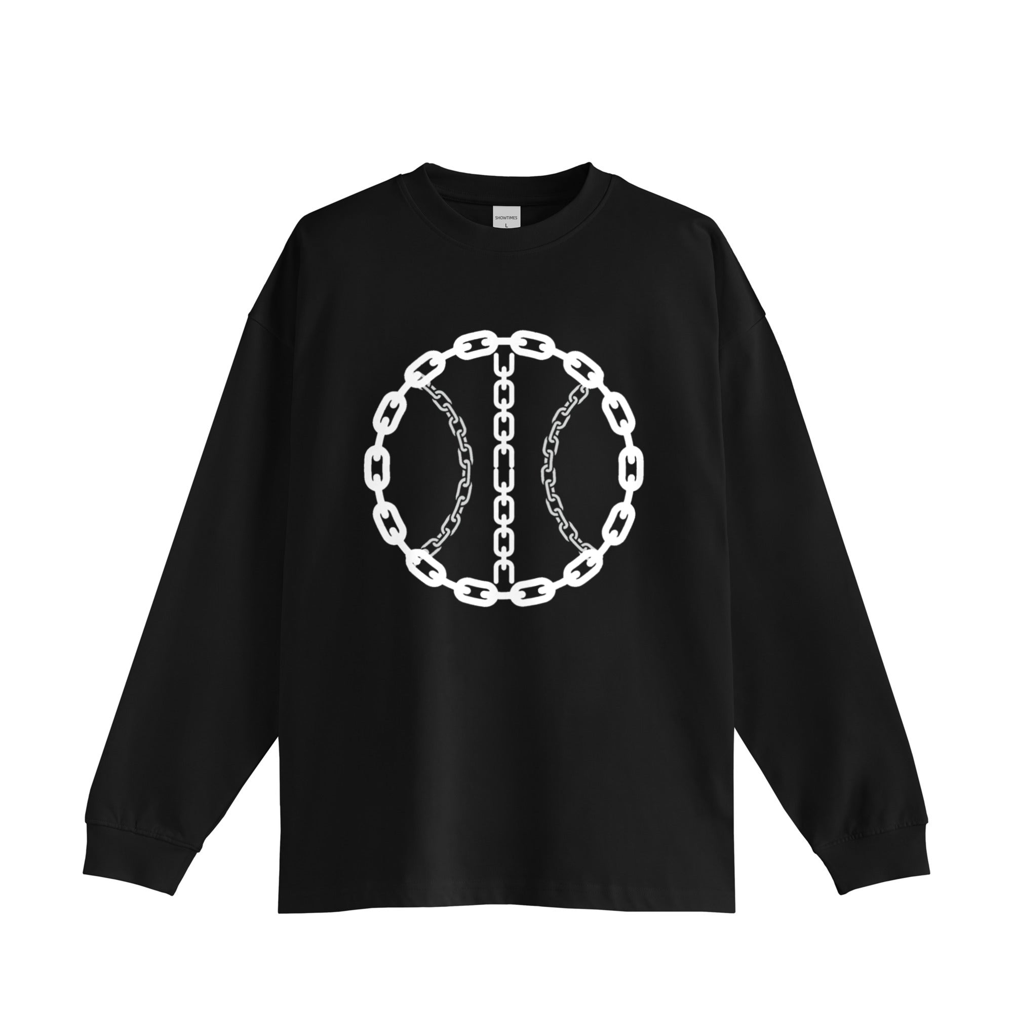 CHAIN BASEBALL LONG TEE black image