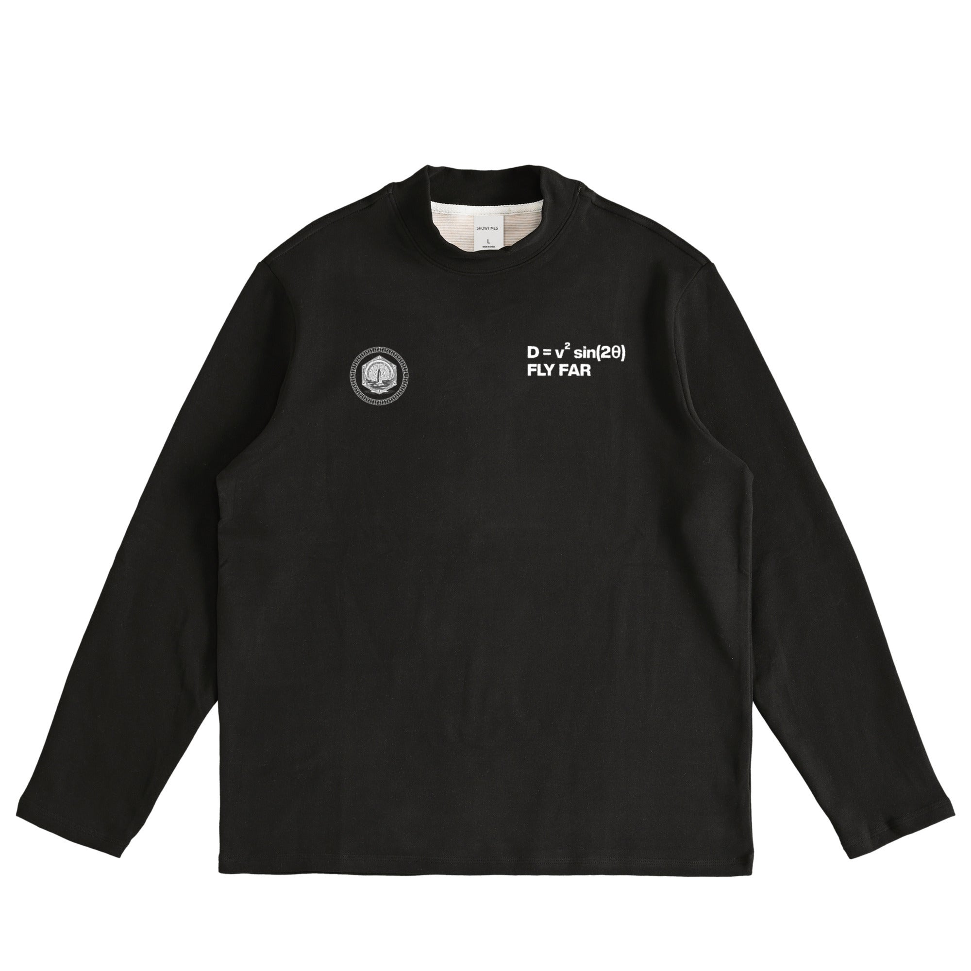 MOCK NECK LONG SLEEVE black image