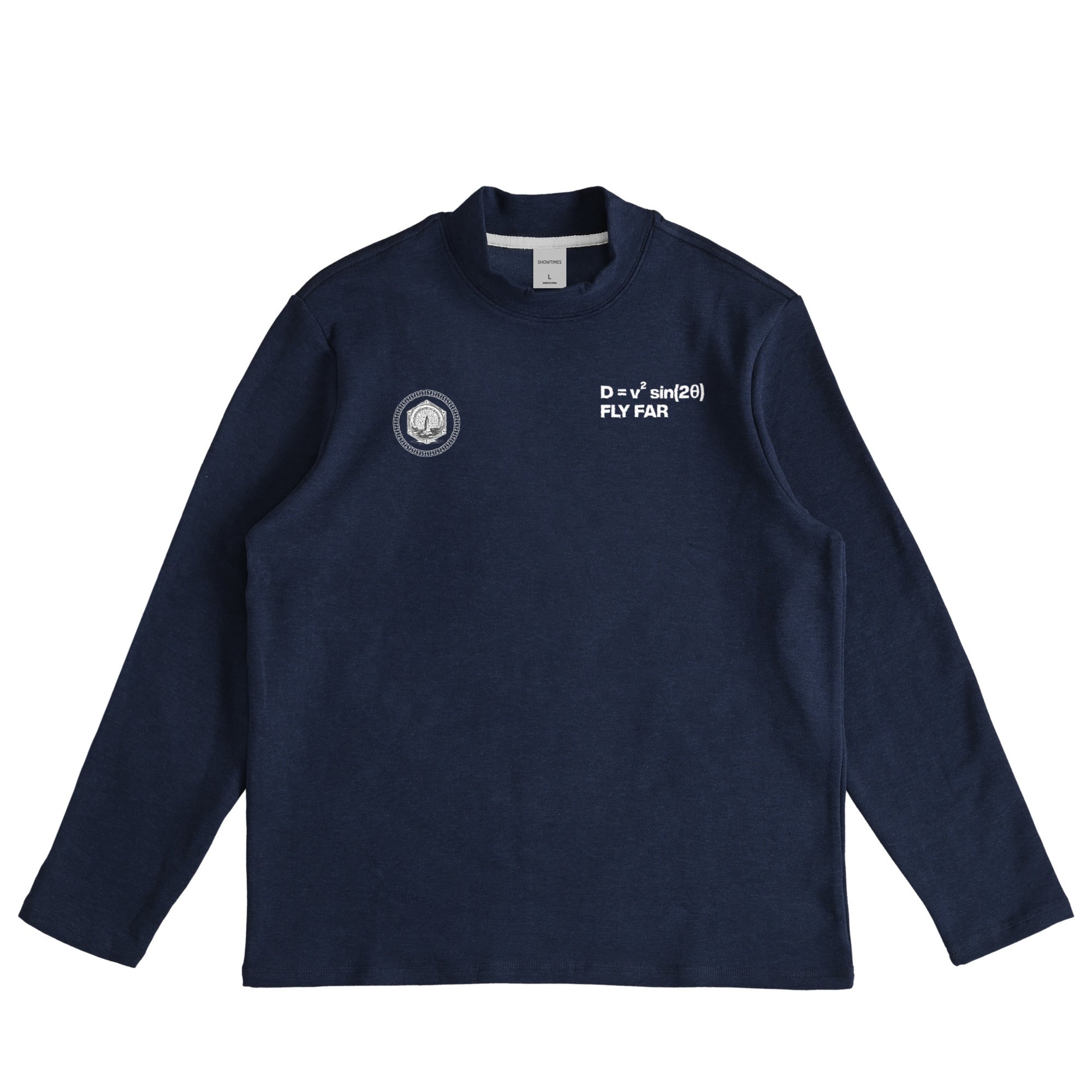 MOCK NECK LONG SLEEVE navy image