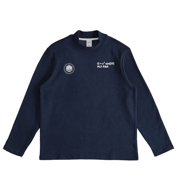 MOCK NECK LONG SLEEVE navy image