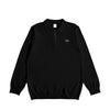 HALF ZIP KNIT POLO black image