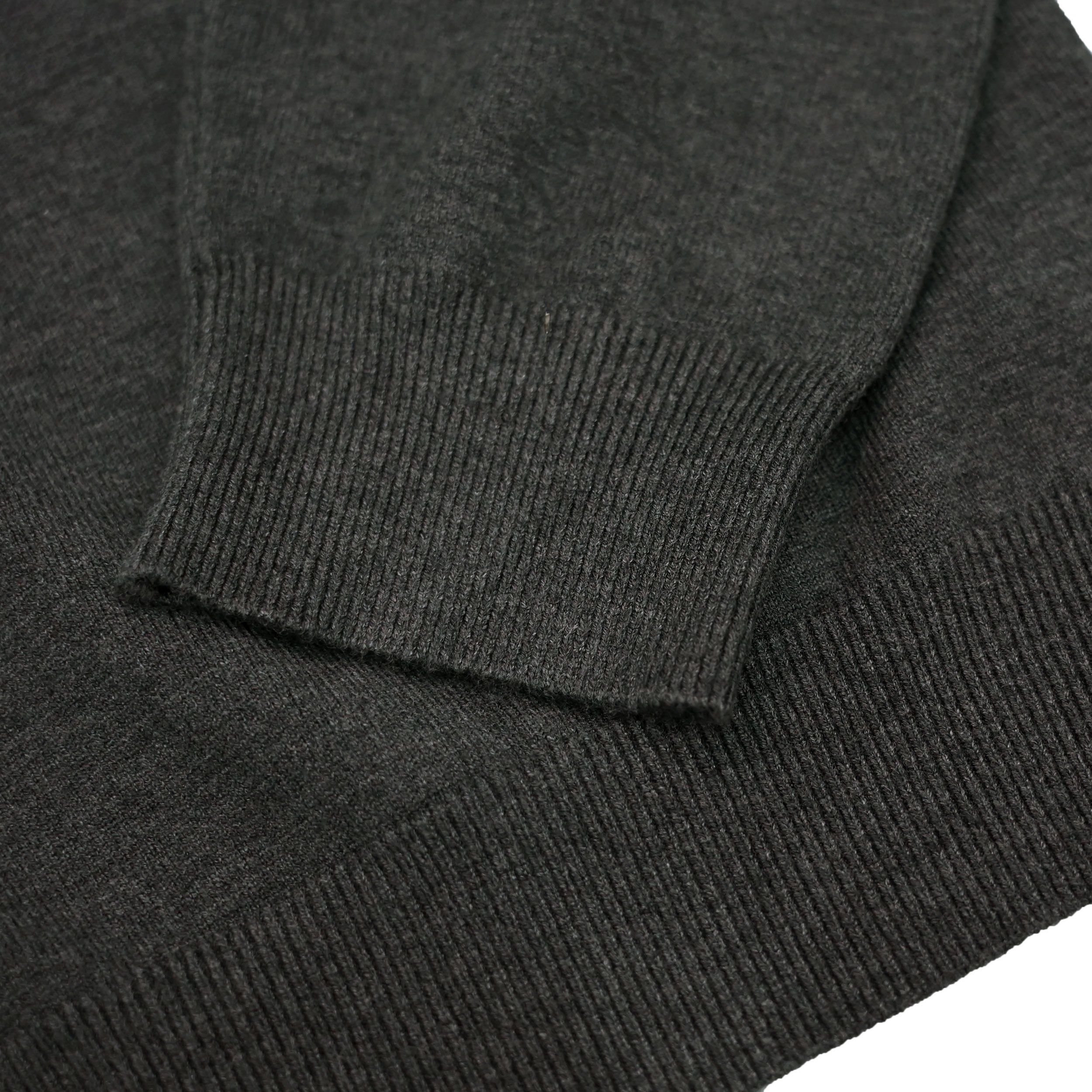 HALF ZIP KNIT POLO charcoal image