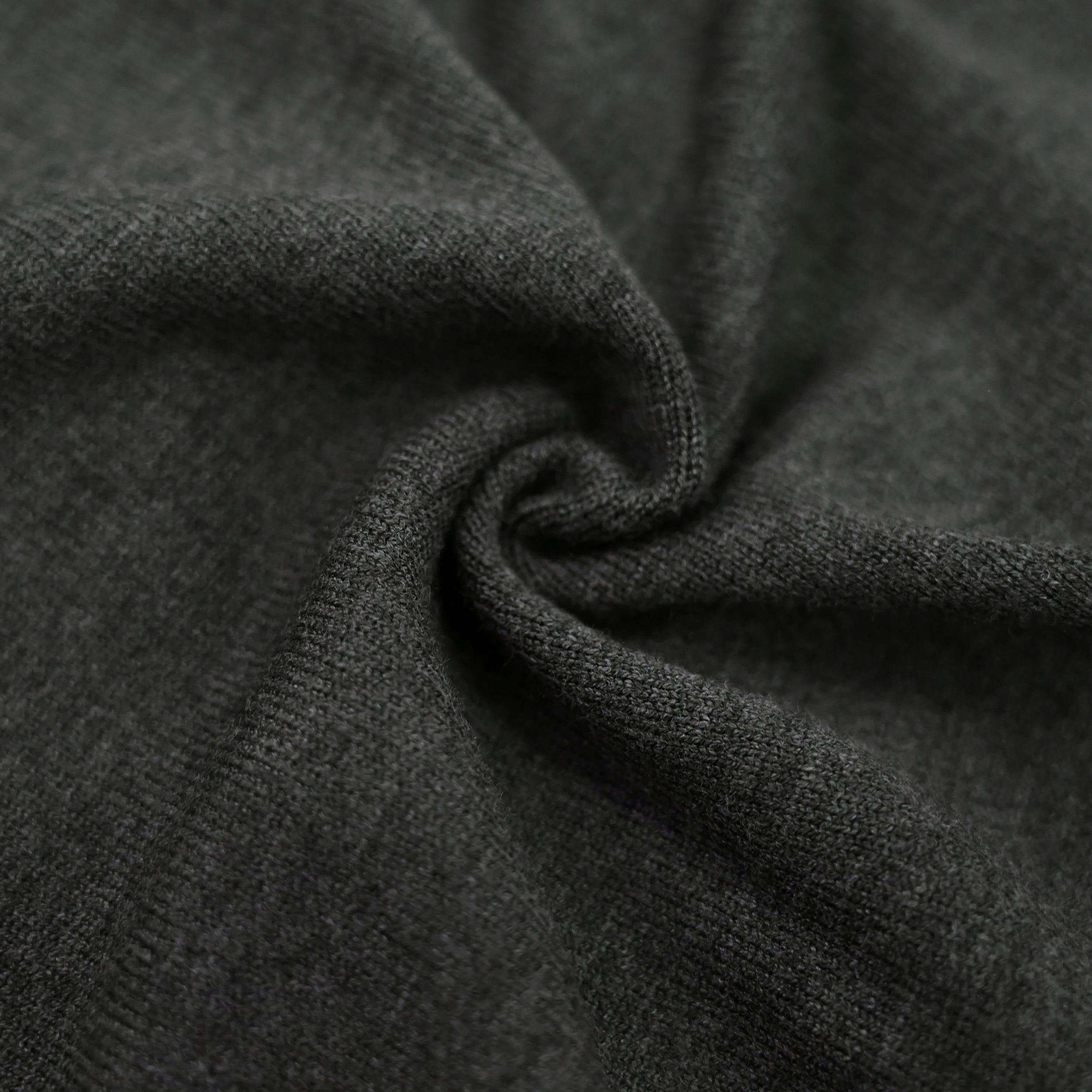 HALF ZIP KNIT POLO charcoal image