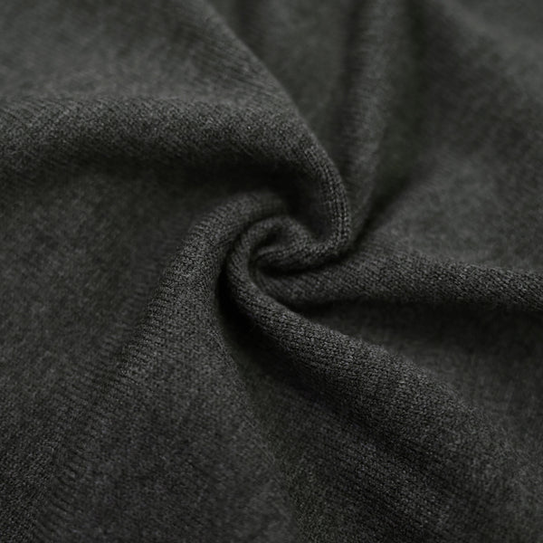 HALF ZIP KNIT POLO charcoal image