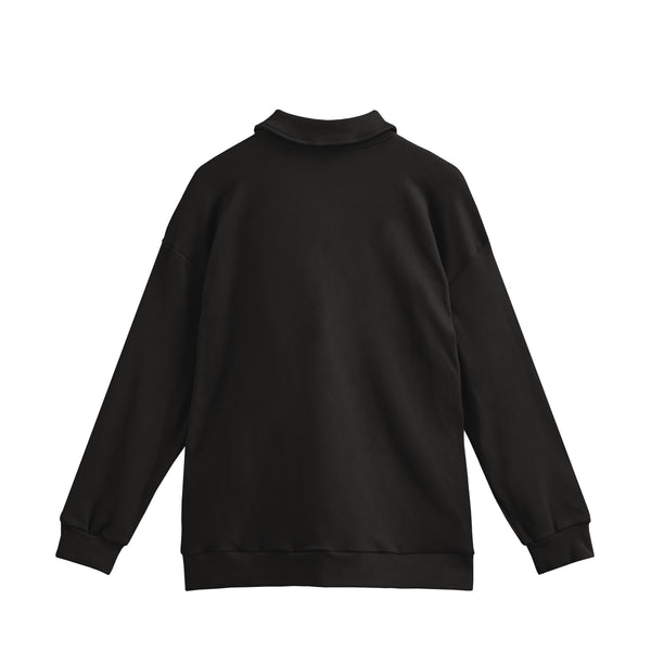 LIGHT FLEECE HALF ZIP black image