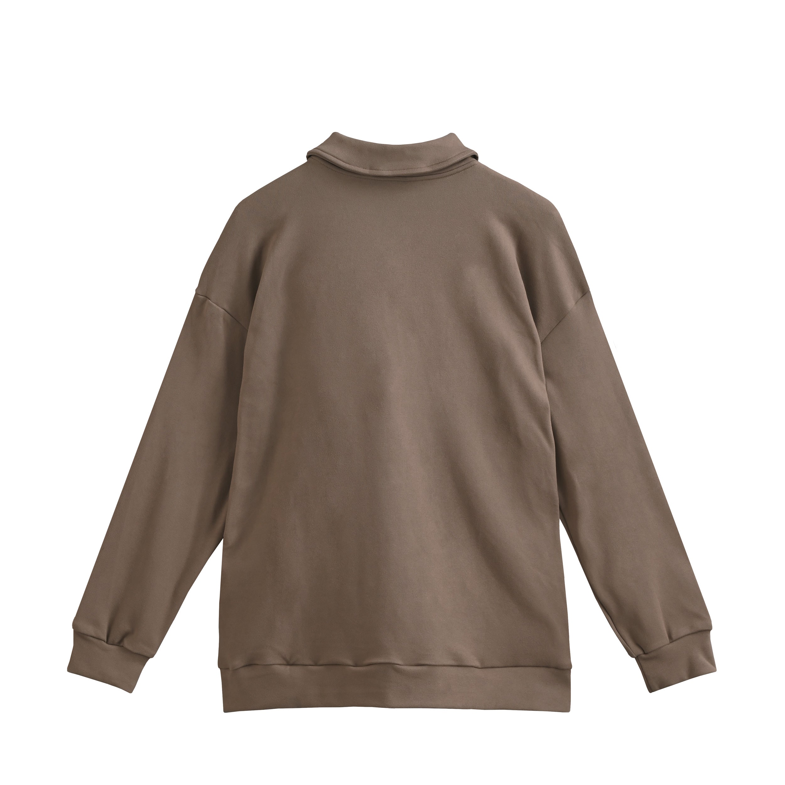 LIGHT FLEECE HALF ZIP brown image