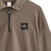 LIGHT FLEECE HALF ZIP brown image