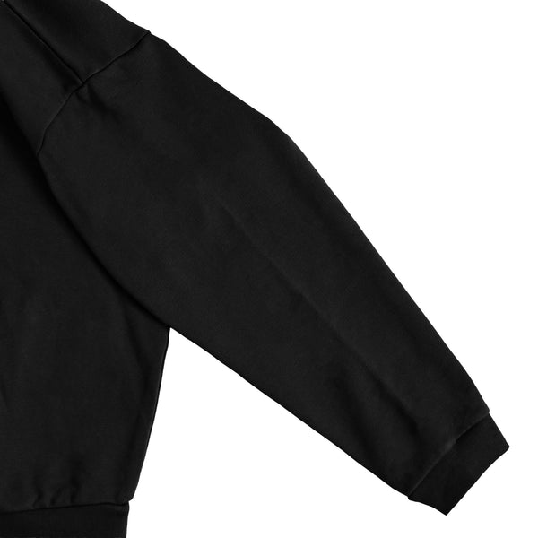 裏起毛スウェットポロ black image