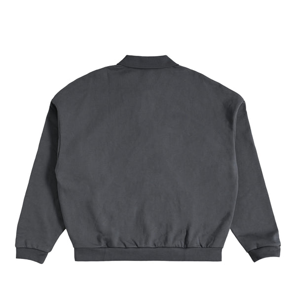 裏起毛スウェットポロ charcoal image