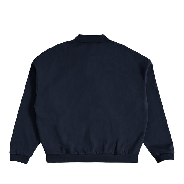 裏起毛スウェットポロ navy image