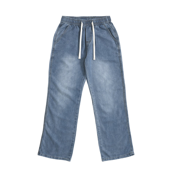 リヨセルリラックスデニム blue image