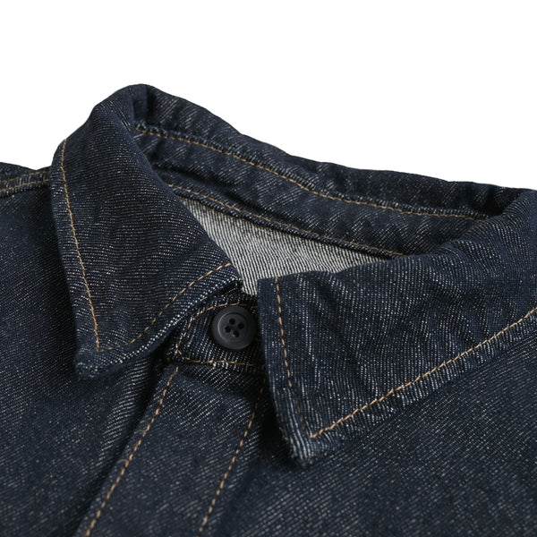 ホワイトペイントデニムシャツ indigo image