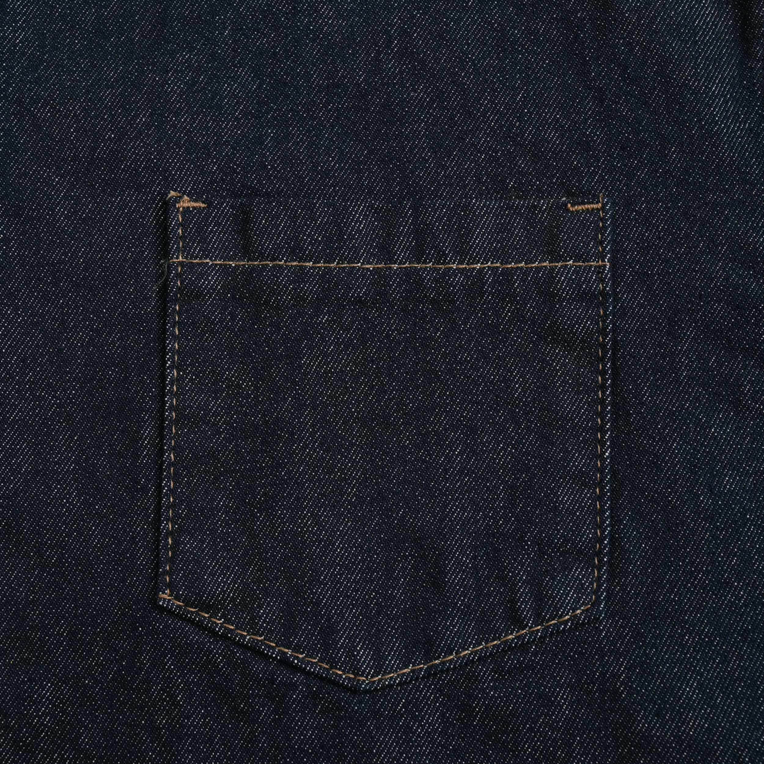 ホワイトペイントデニムシャツ indigo image