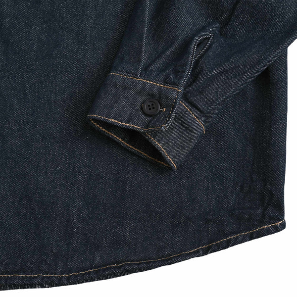 ホワイトペイントデニムシャツ indigo image