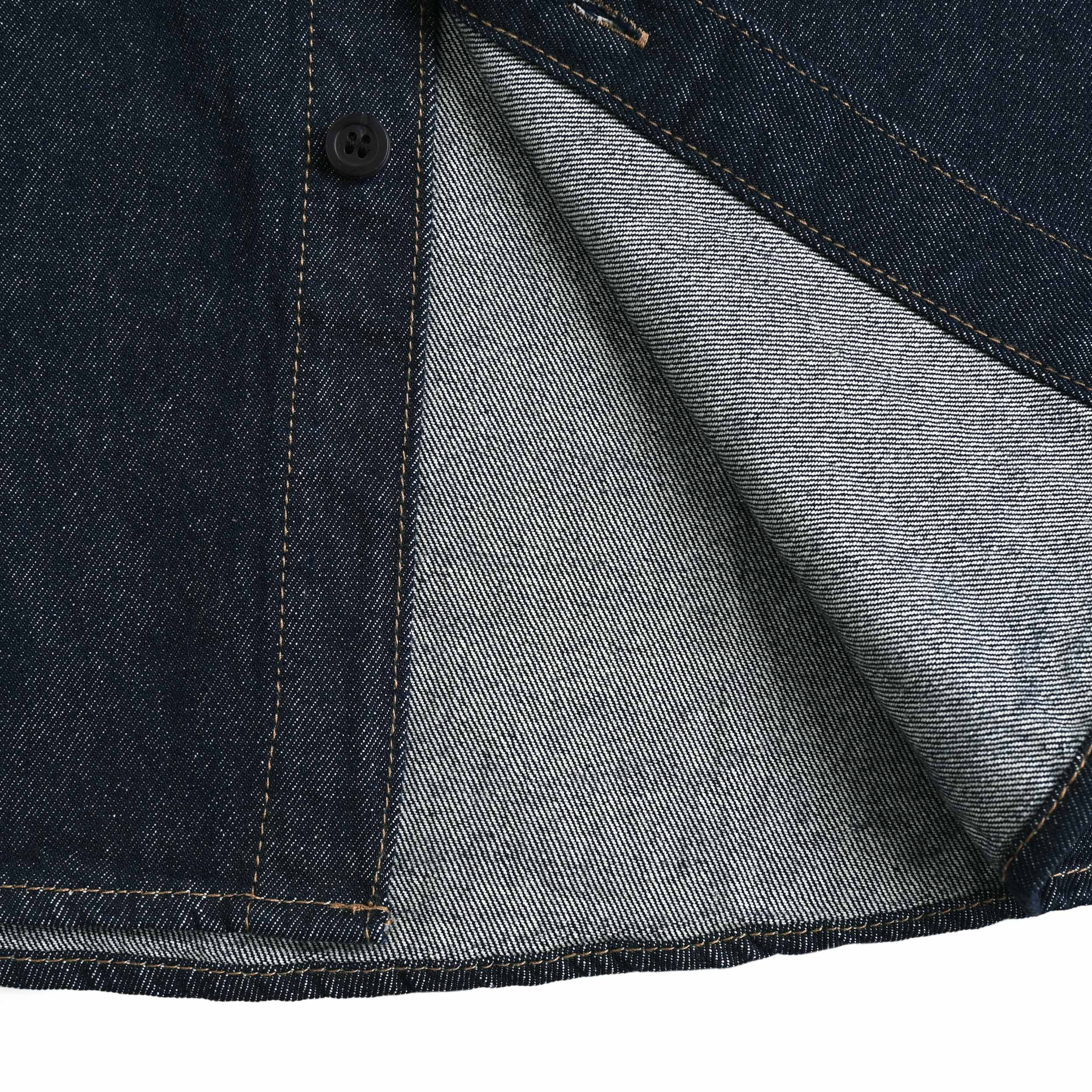 ホワイトペイントデニムシャツ indigo image