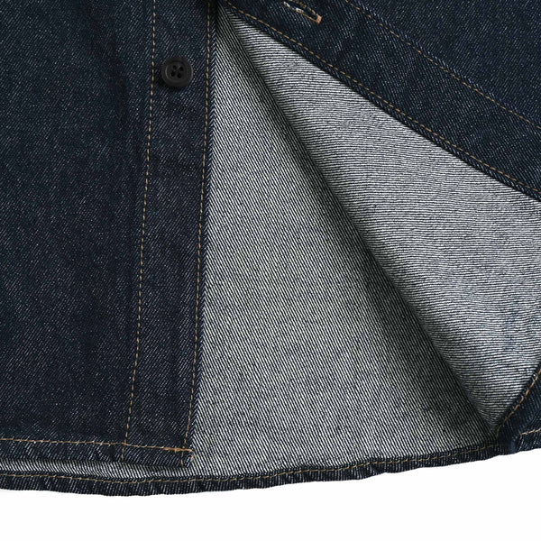 ホワイトペイントデニムシャツ indigo image