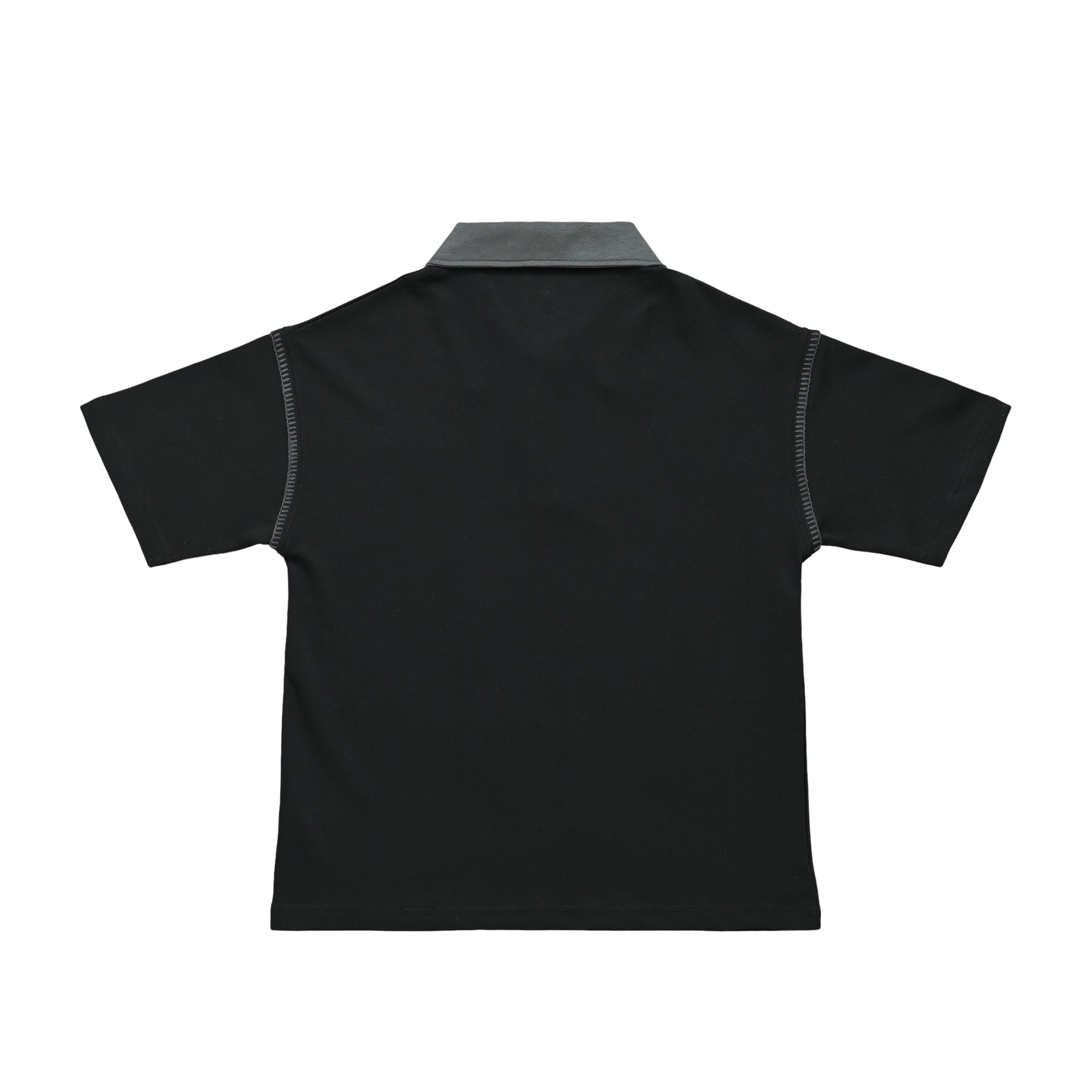 【荒波翔コラボ】ステッチライン ドライポロシャツ black image