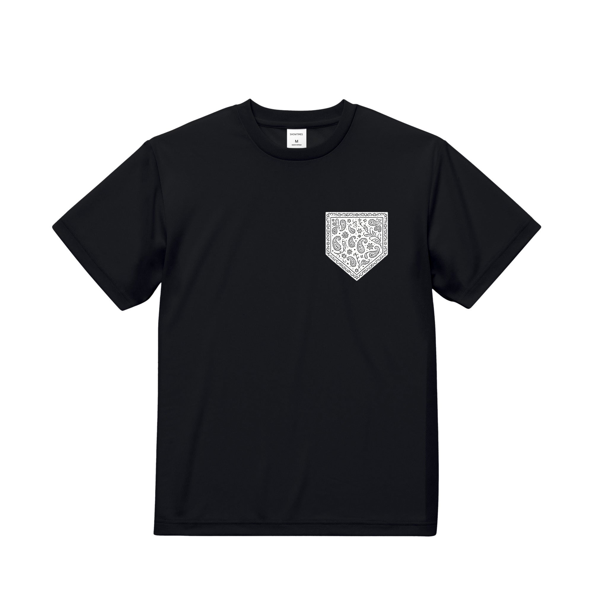 バンダナ柄プリントドライTシャツ