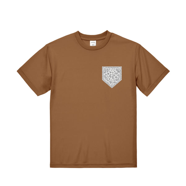 バンダナ柄プリントドライTシャツ