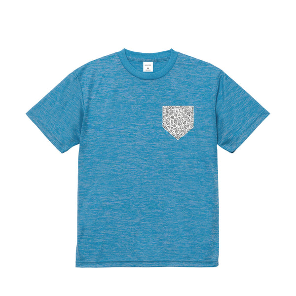 バンダナ柄プリントドライTシャツ
