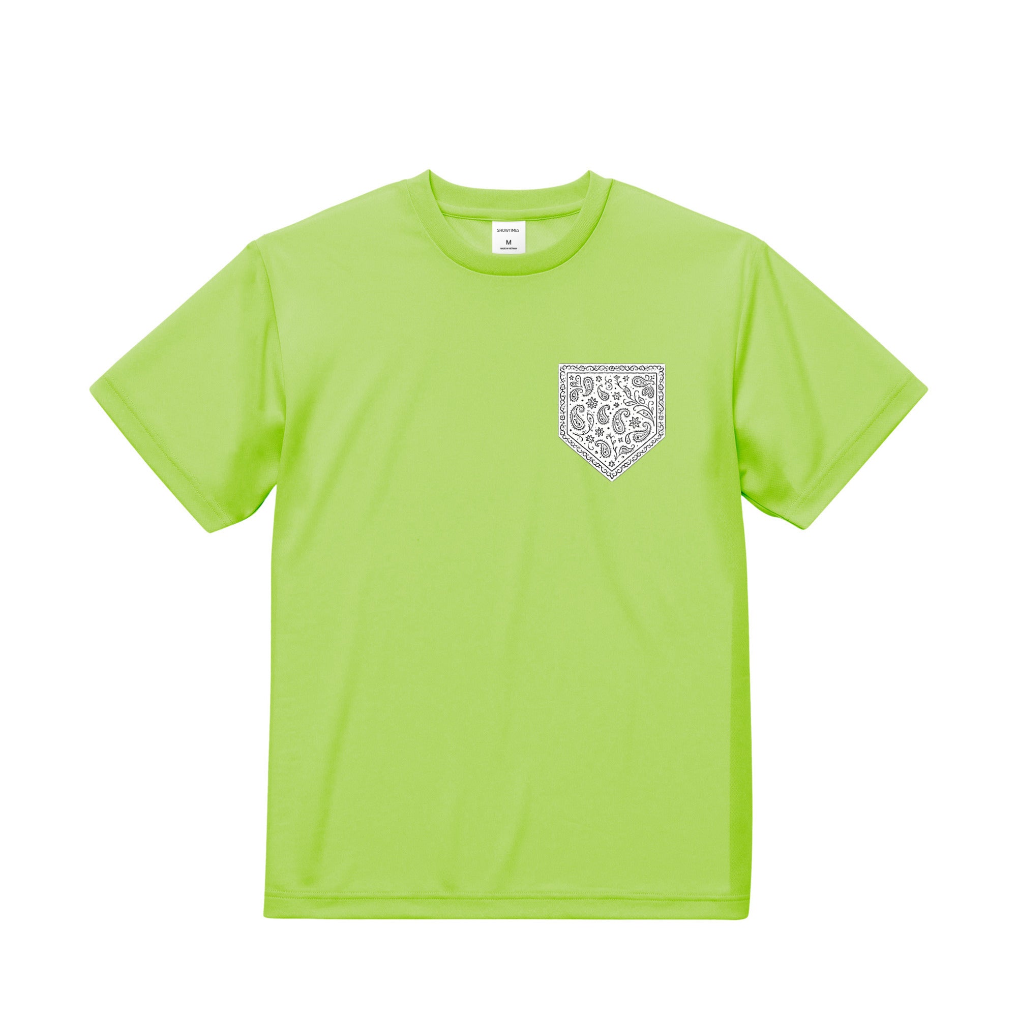 バンダナ柄プリントドライTシャツ