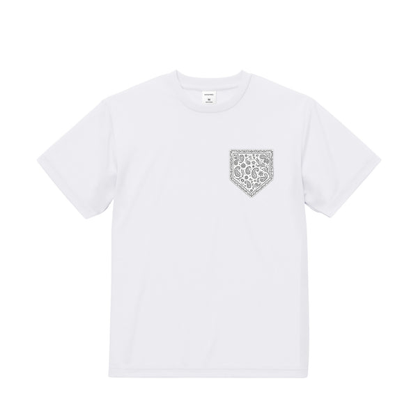 バンダナ柄プリントドライTシャツ