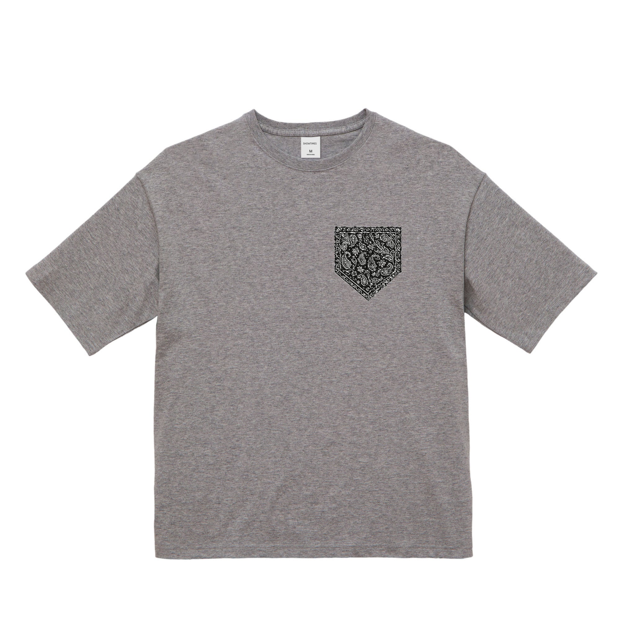 バンダナ柄プリントTシャツ